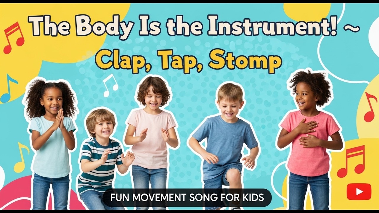The Body Is the Instrument! 🎵 Clap, Tap, Stomp | Fun Movement Song for Kidskids zine