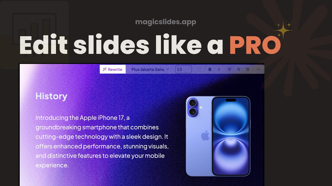 Создавайте потрясающие презентации с помощью ИИ-редактора Magicslides | Полное руководство
