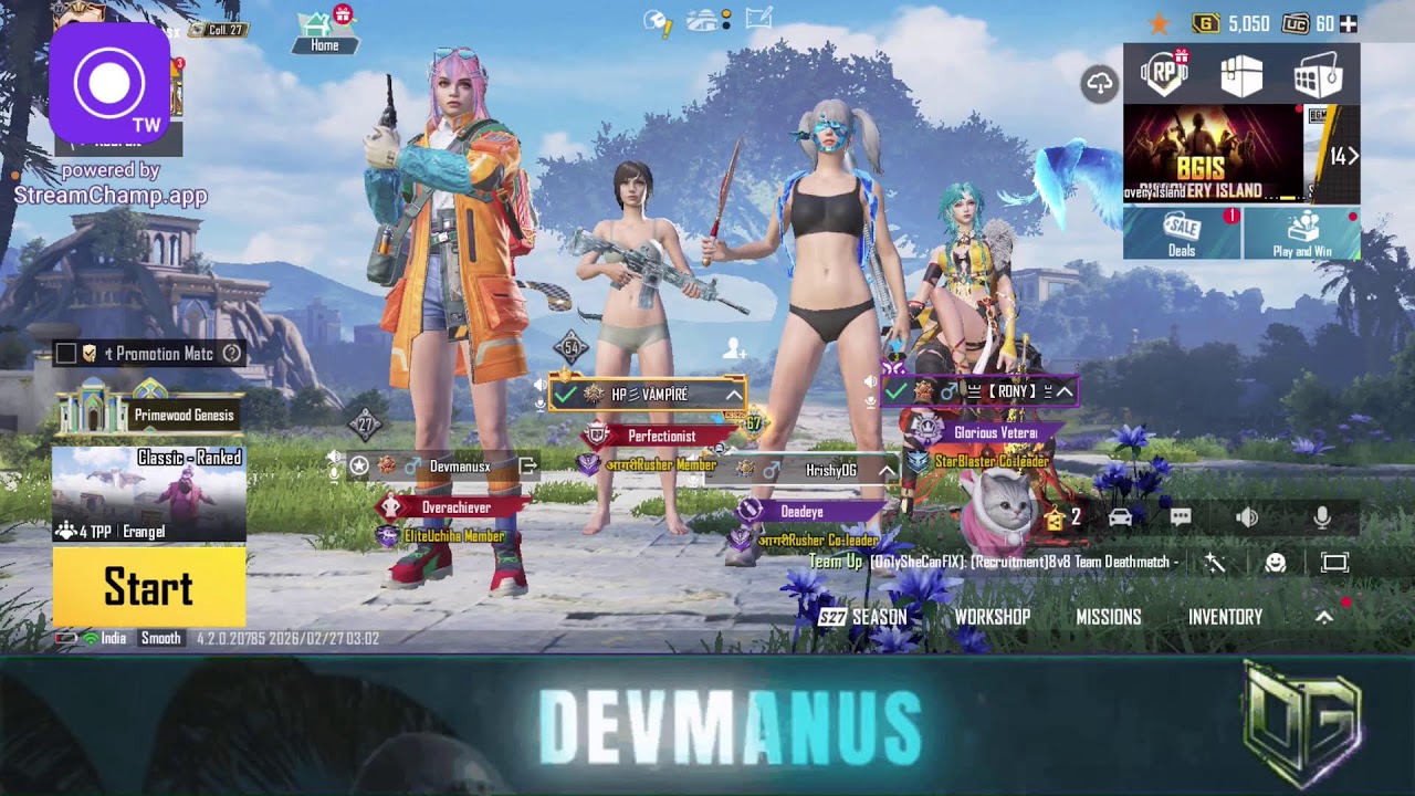 BGMI 4.2 LIVE | Genie Mode 🧞‍♂️ + Primewood Genesis 🌳 | Devmanus Gaming