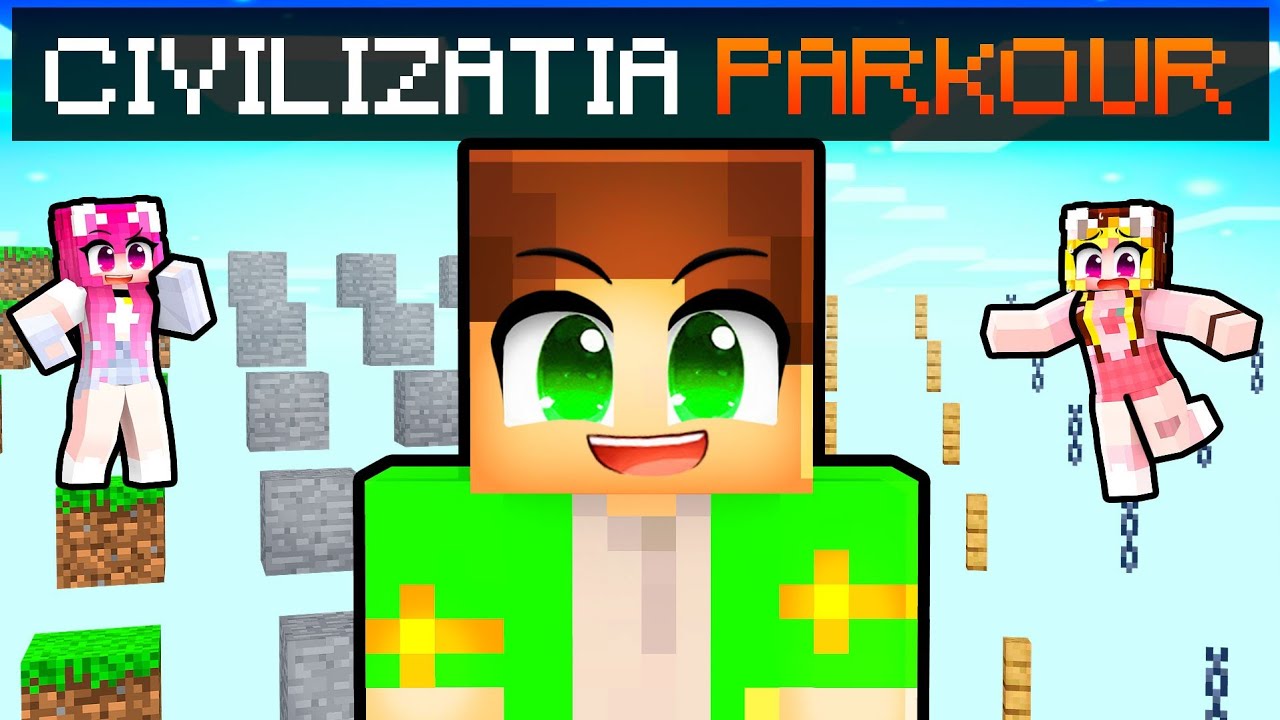 Supravietuiesc Civilizatiei de *PARKOUR* pe Minecraft...
