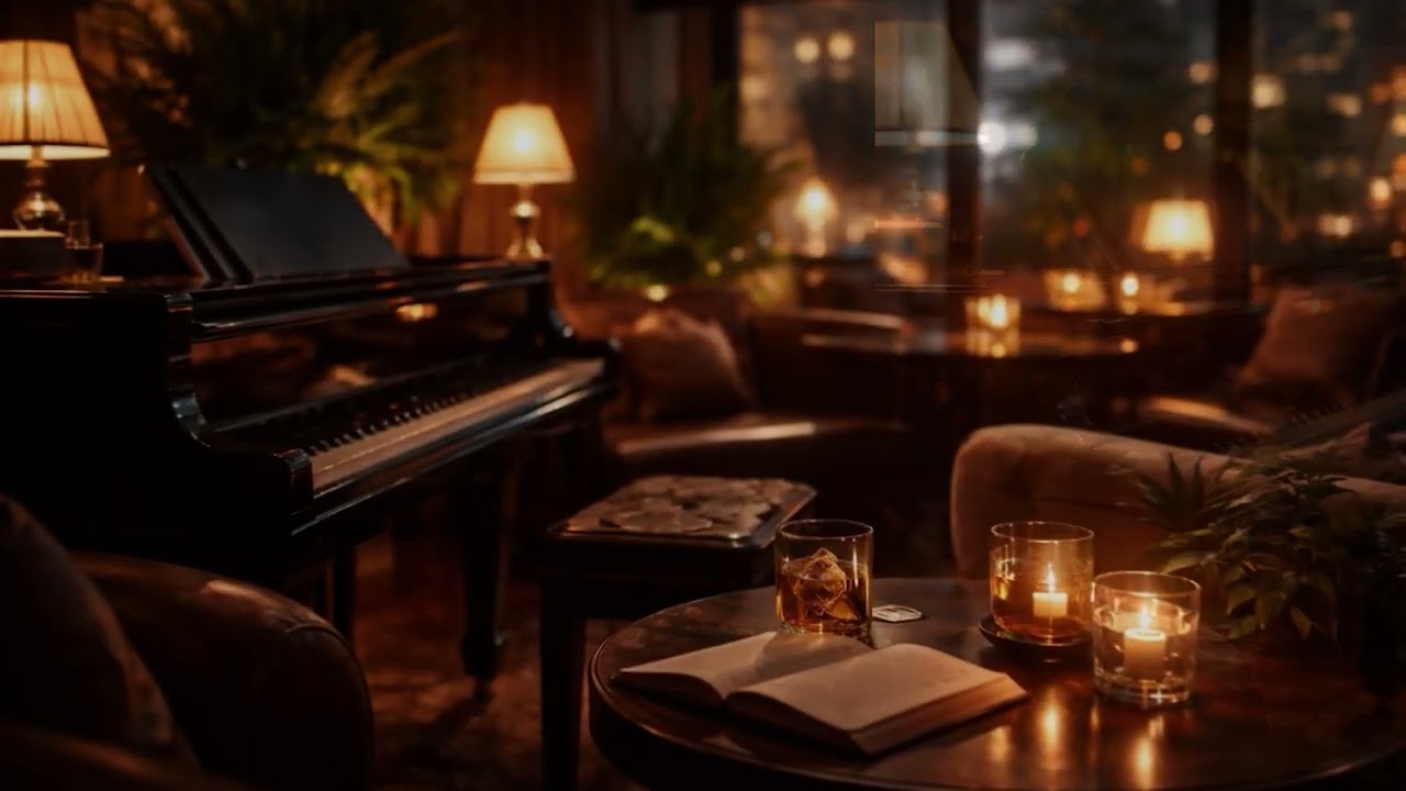 Deep Slow Jazz Lounge ☕ Piano, Guitar & Deep Bass | Late Night Café Music | LoungeVibes