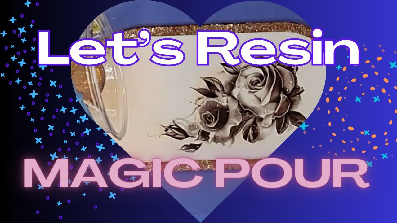 Resin Art 😍 1st Time Using Let's Resin Magic Pour 👀