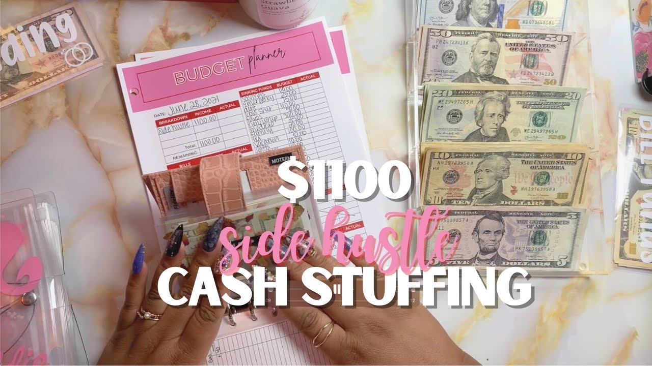 Cash Envelope Stuffing + Sinking Funds | OhmyfroBudgets | July 2021 | Side Hustle |Beginner Friendly
