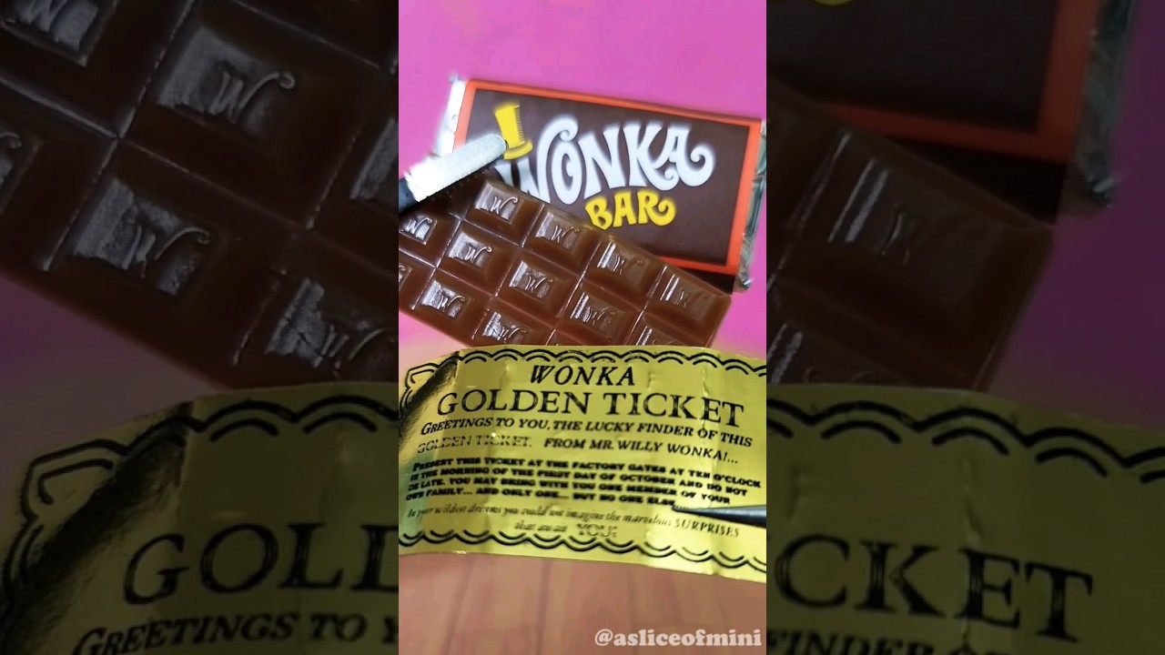 Ultra Rare Miniverse Wonka bars! 🥳 #miniverse #wonka #minifood