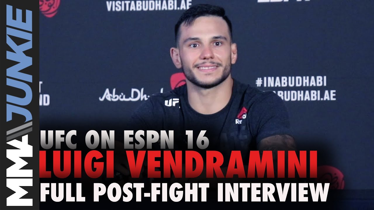 Luigi Vendramini: Quick TKO saved my MMA career | UFC on ESPN 16 post-fight interview