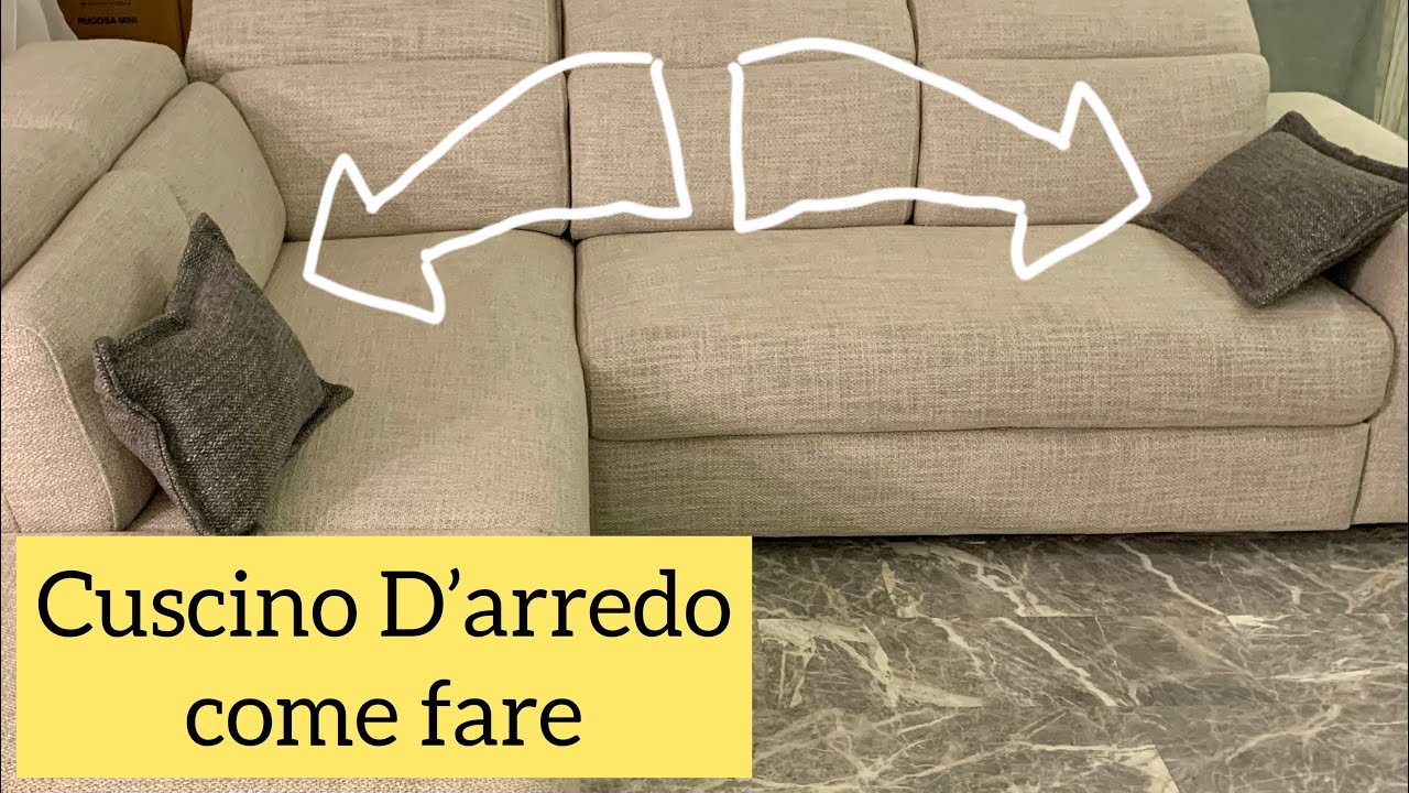 Cuscino d’arredo con cerniera nascosta , come fare