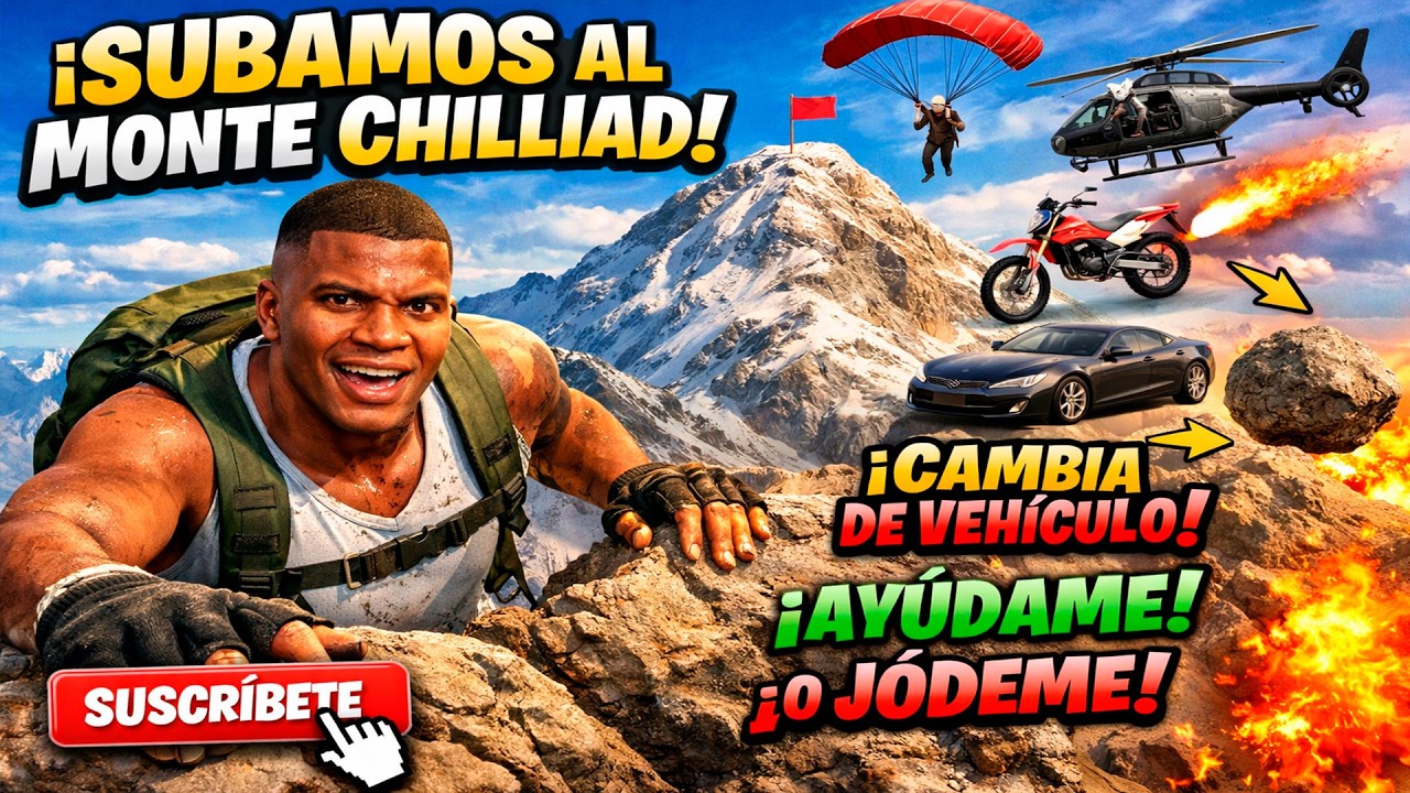 🔴 ¡SUBO el MONTE CHILIAD… si USTEDES me DEJAN! 😱🚗🔥 (Cambian MI Vehículo en VIVO) - GTA en Vertical
