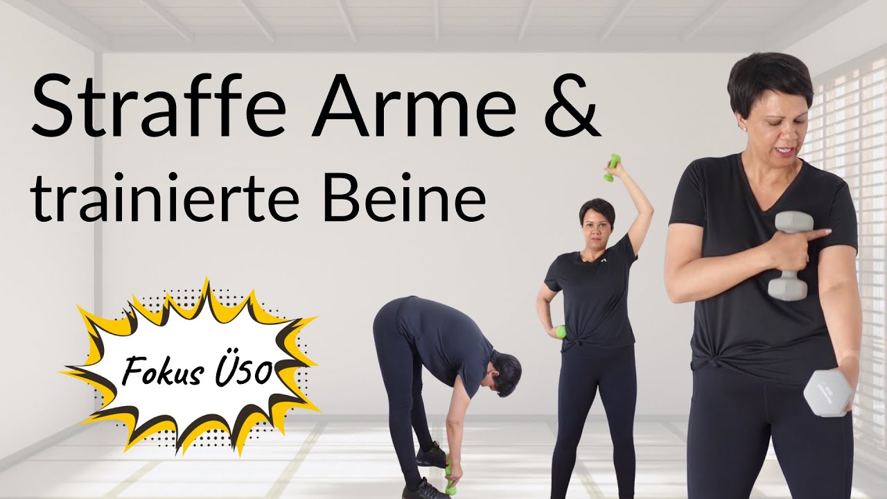 Winkearme Ad&eacute;! ✨ &Uuml;50 Trizeps & Beine Workout f&uuml;r Zuhause &ndash; Nur mit Hanteln💪