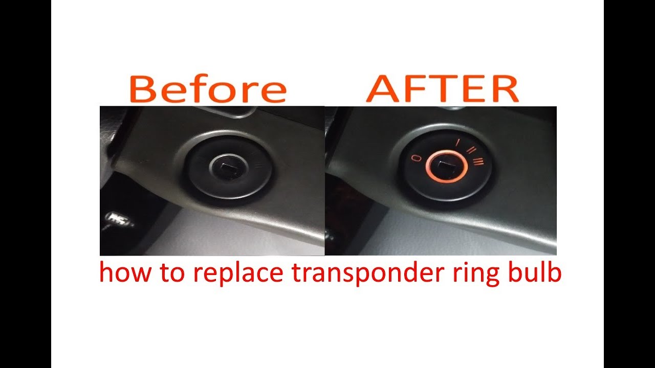 Volvo V70 S60 S80 XC70 XC90 how to replace transponder ring bulb