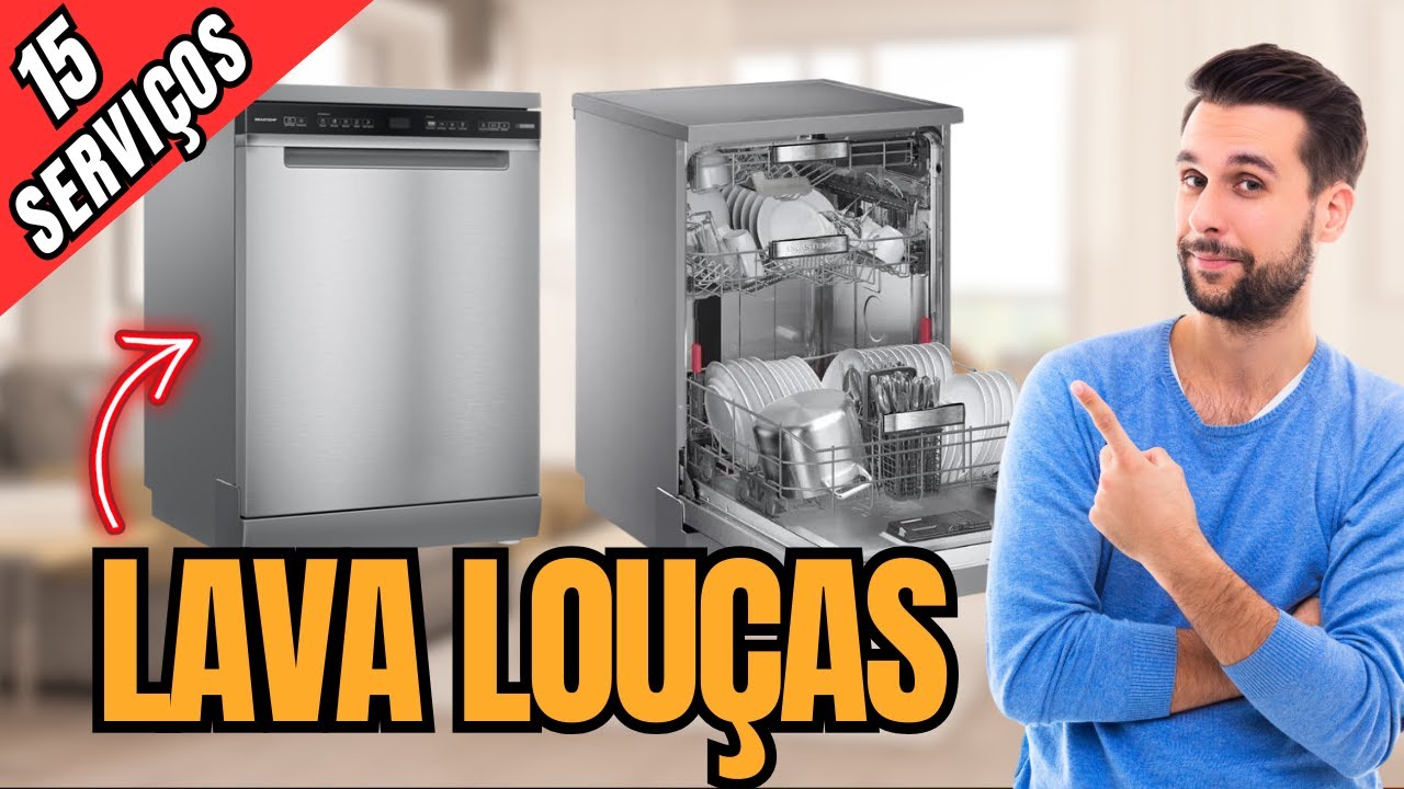LAVA LOUÇAS 15 SERVIÇOS BRASTEMP - BLF61 ou BLF62 - Qual a MELHOR LAVA LOUÇAS? [GUIA COMPLETO]