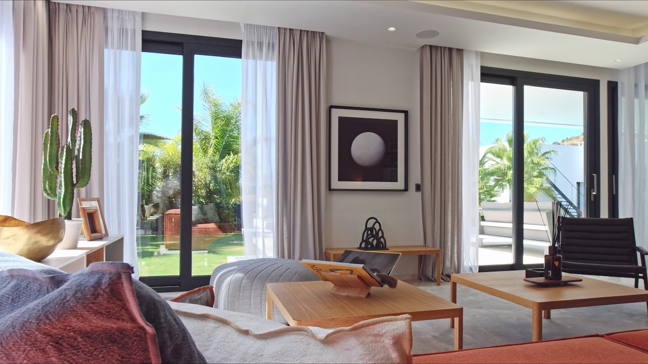 Modern and elegant new build property with views across Nueva Andalucia and to the Mediterranean sea