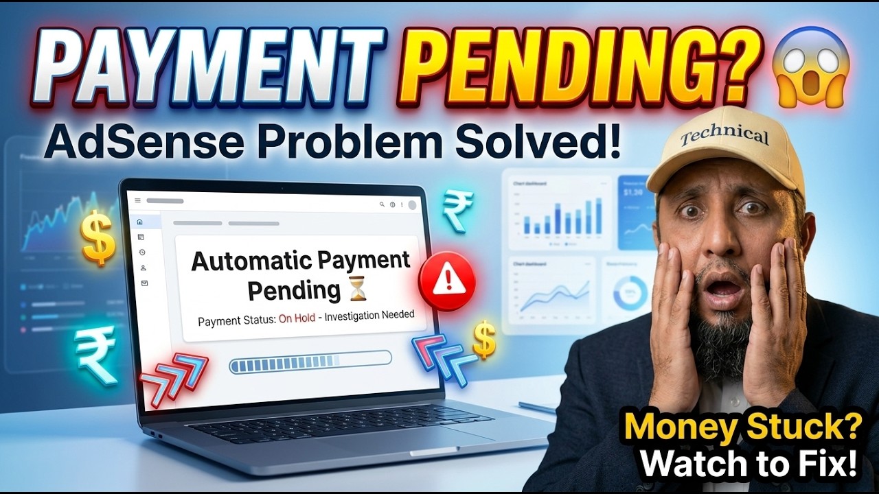 Google AdSense Payment Pending Problem | Automatic Payment Pending Fix 😱 @Technicalkarimbux