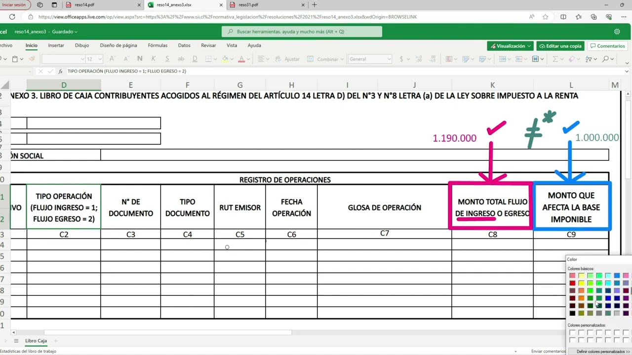 Clase 1 - (Fundamentos) Curso de libro de caja 14D3 y D8 (desde cero a experto)