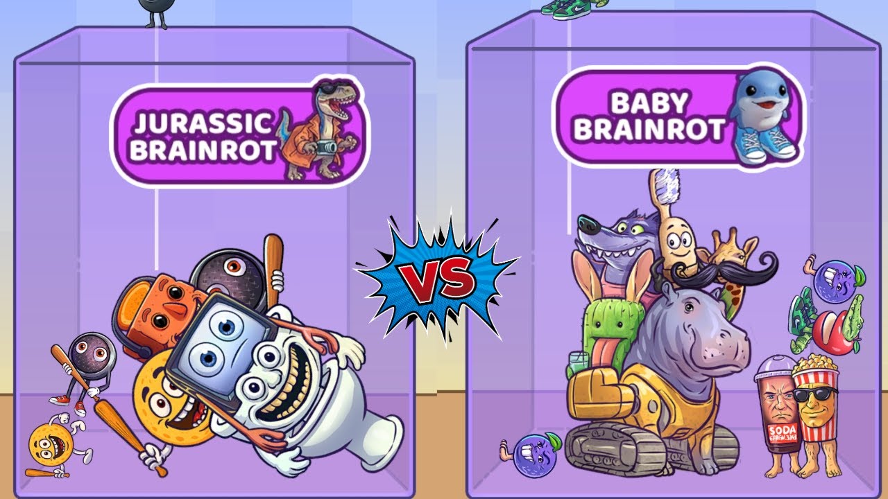 Merge Falls Boss | Italian Brainrot vs Baby Brainrot|Max Level