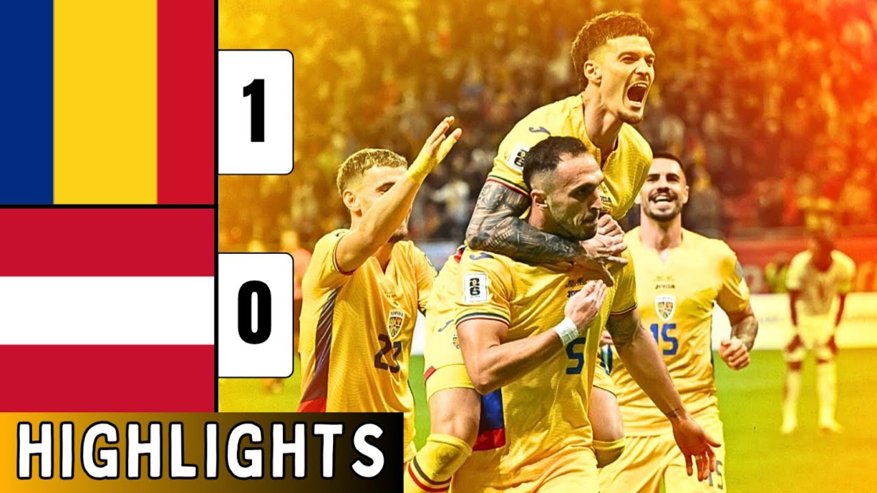 Romania vs Austria 1-0 Highlights | Virgil Ghita Goal | World Cup 2026 Qualifiers 