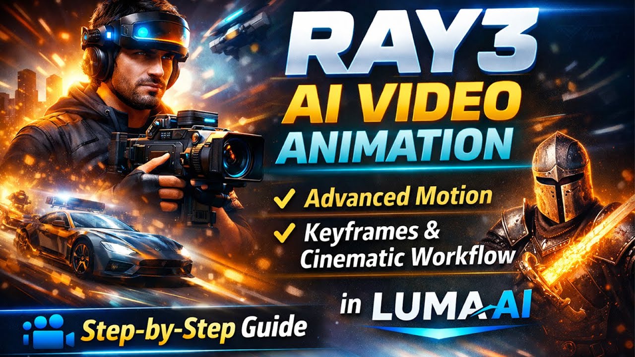 Учебное пособие по видеоанимации в Ray3 AI &mdash; Расширенные возможности анимации, ключевые кадры и к...