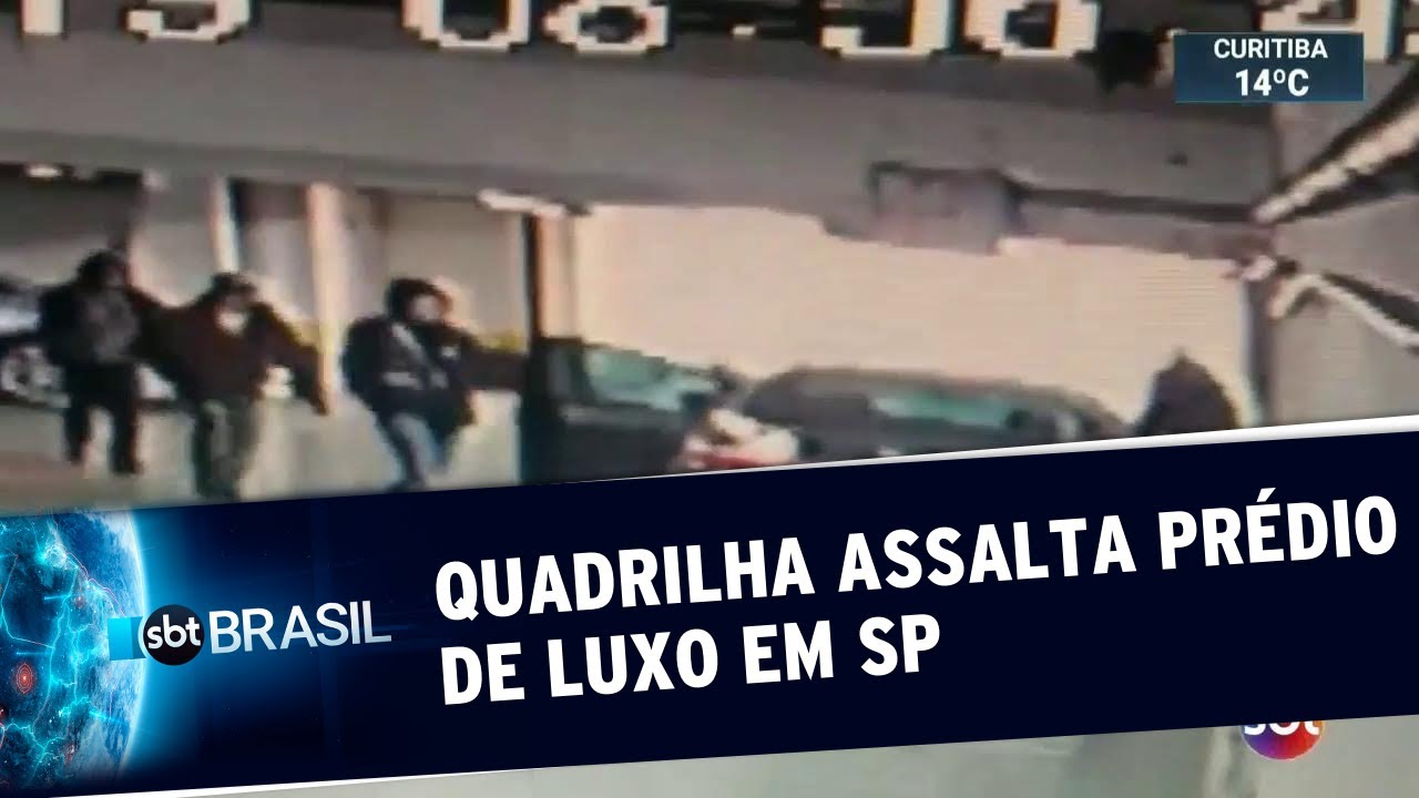 Quadrilha rouba mais de 1,5 milhão de condomínio de luxo em São Paulo | SBT Brasil (21/06/19)