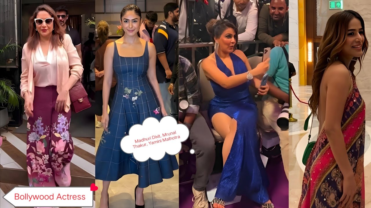 Bollywood Actress Spotlight: Madhuri Dixit, Mrunal Thakur, Yamini Malhotra and Poonam Pandey 🥰