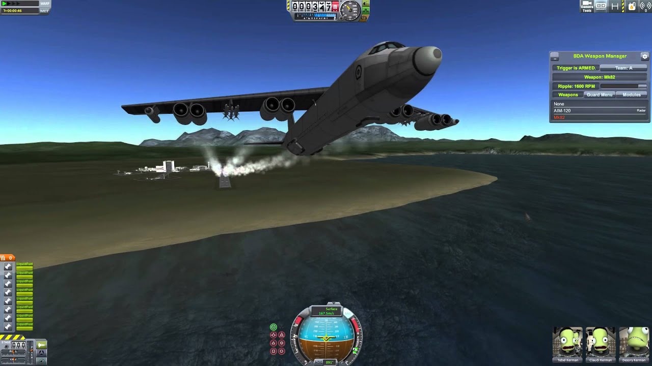 BDArmory Dev - Rotary Bomb Rack Testing