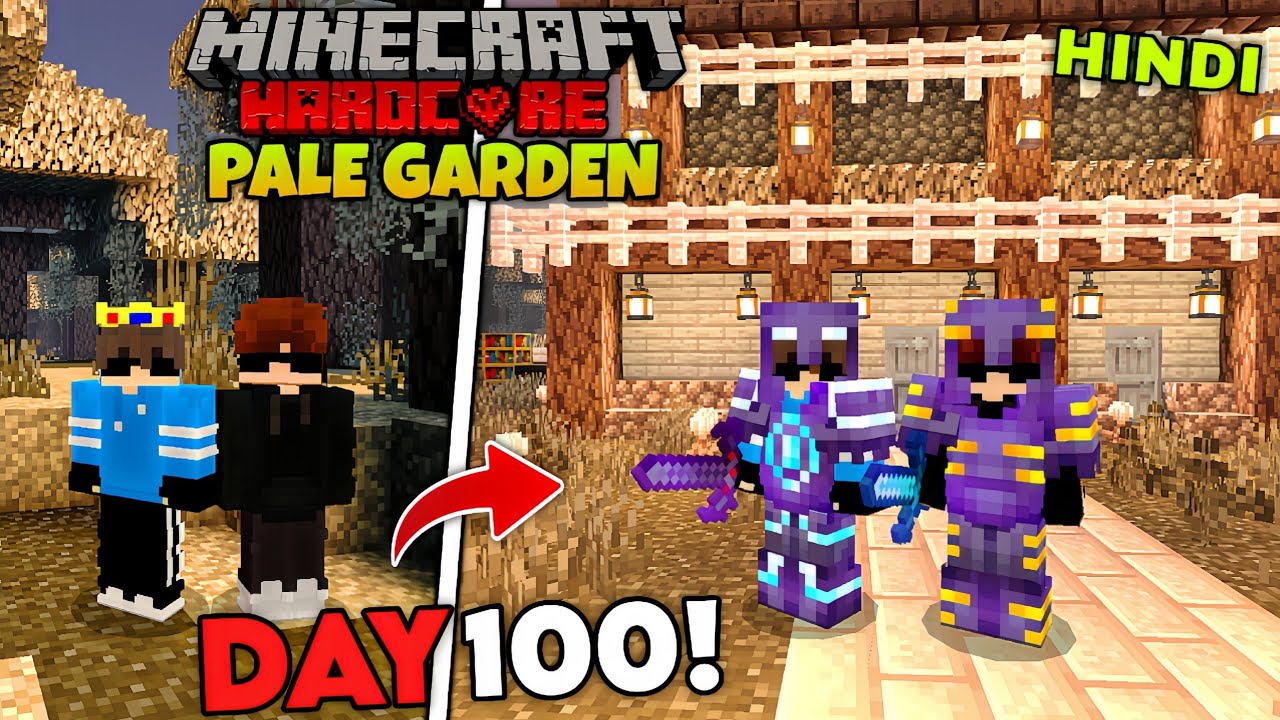 We Survived 100 Days in Hardcore PALE GARDEN (Hindi)