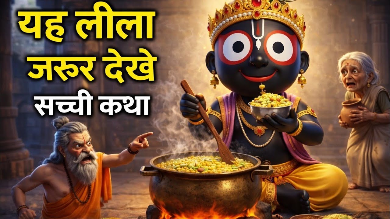 Jagannath Leela | छप्पन भोग छोड़कर गरीब भक्त की खिचड़ी खाने पहुँचे जगन्नाथ जी! सच्ची लीला
