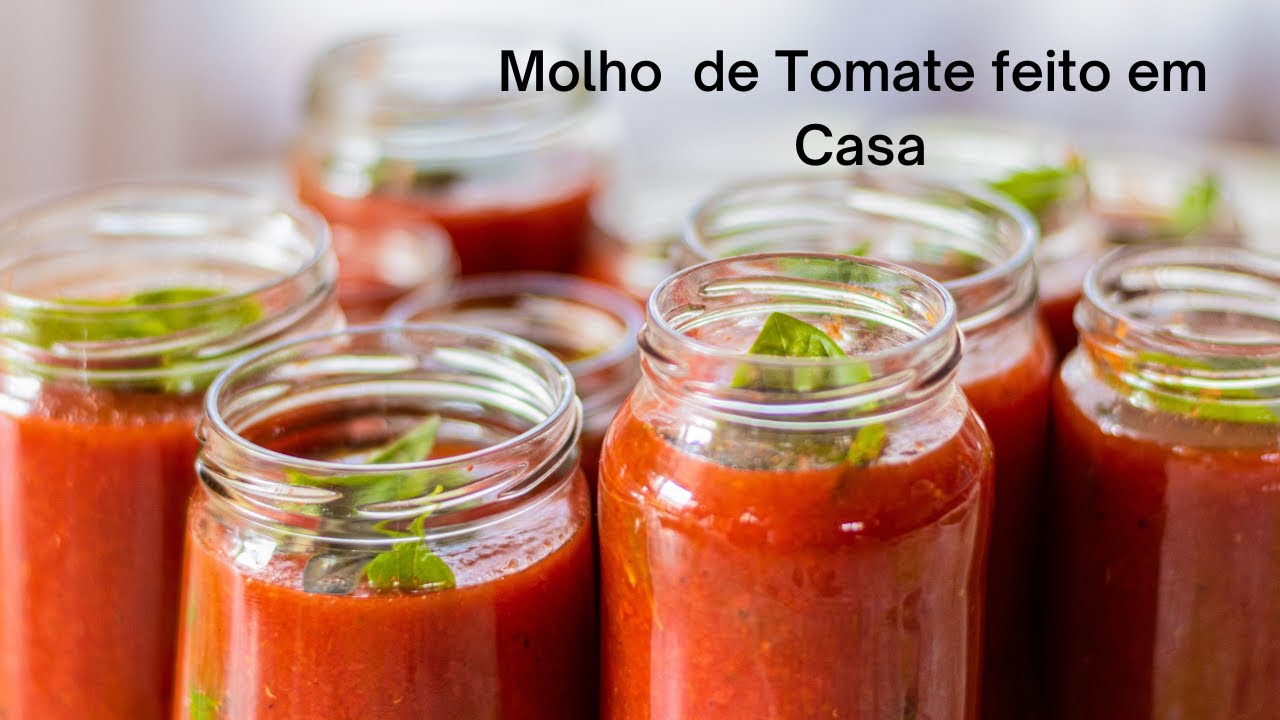 Como fazer e conservar o molho de tomate caseiro. Supermercado NUNCA MAIS