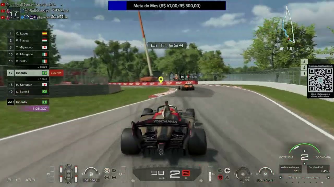 Jogando Ao Vivo Gran Turismo 7 no PS5, simulador ultra realista de carros