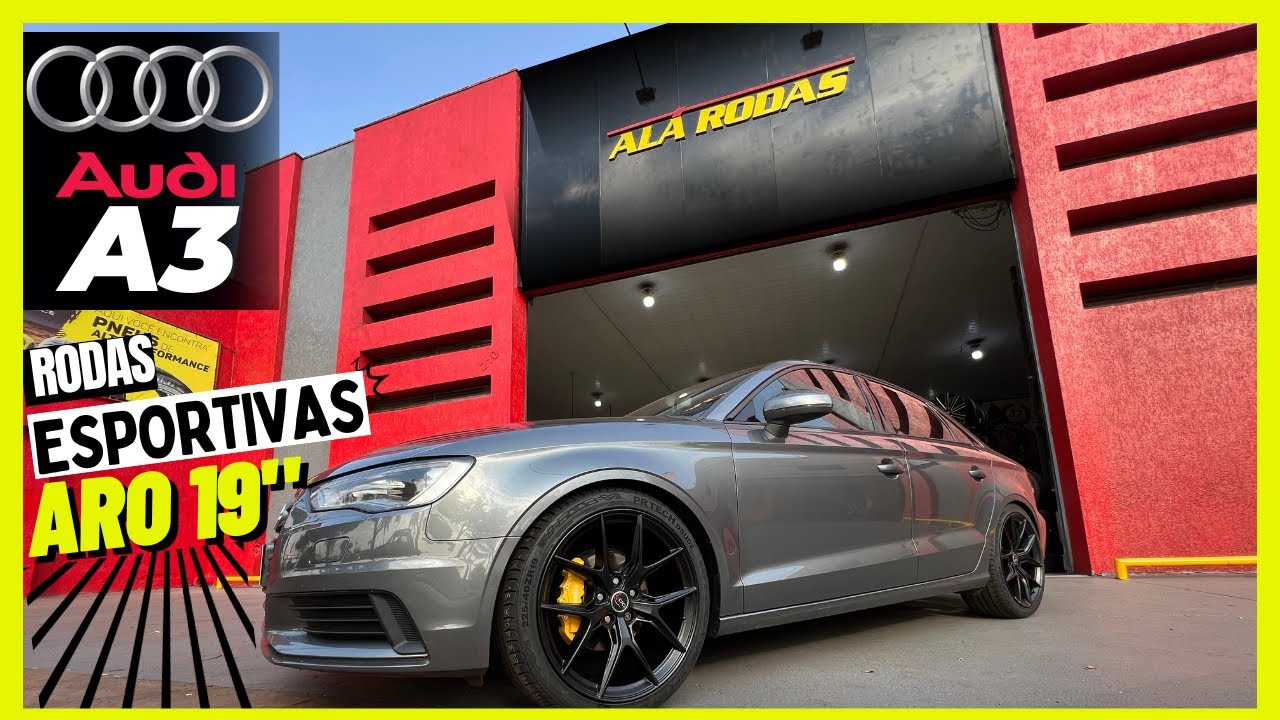 Audi A3 Com Rodas Esportivas Aro 19 e Kit Molas Eibach