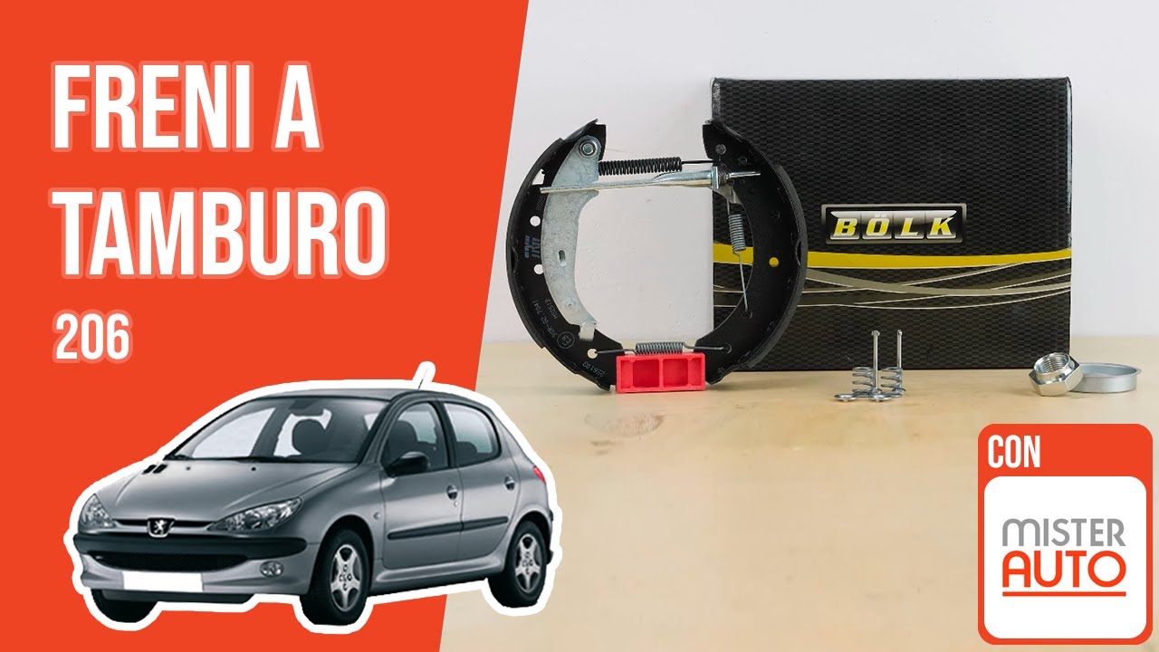 Sostituzione freni a tamburo Peugeot 206 🚗