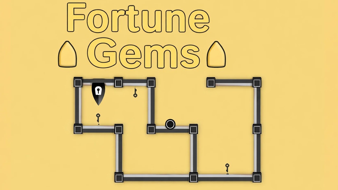 Fortune Gems Gameplay (2D Puzzle Rotating)
