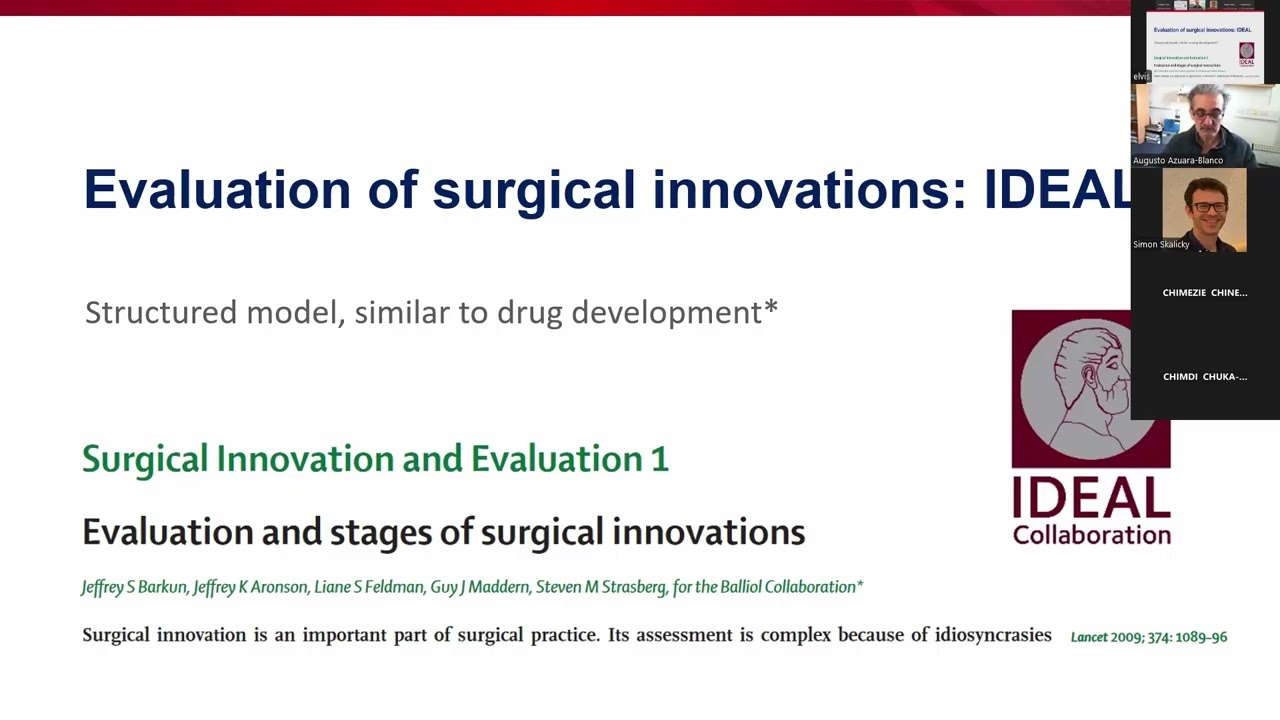 Designing Clinical Trials for Surgical Innovations in Africa By Prof. Augusto Azuara-Blanco