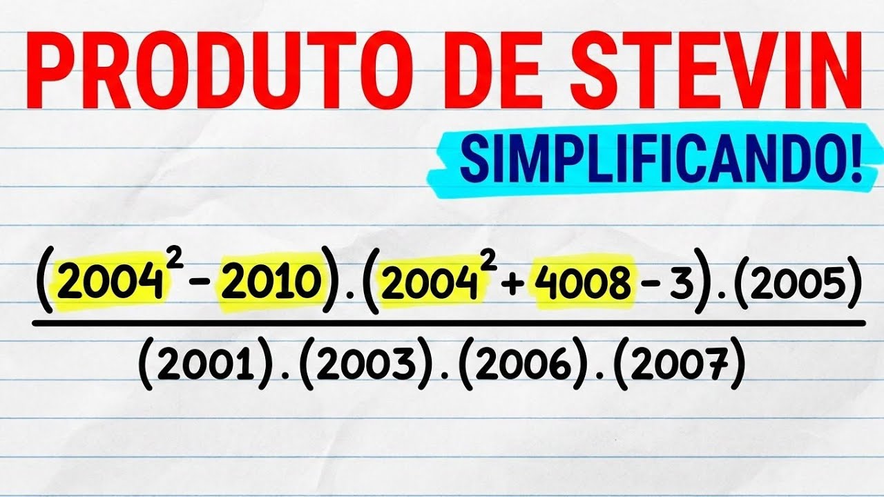 Aplicando o Produto de Stevin