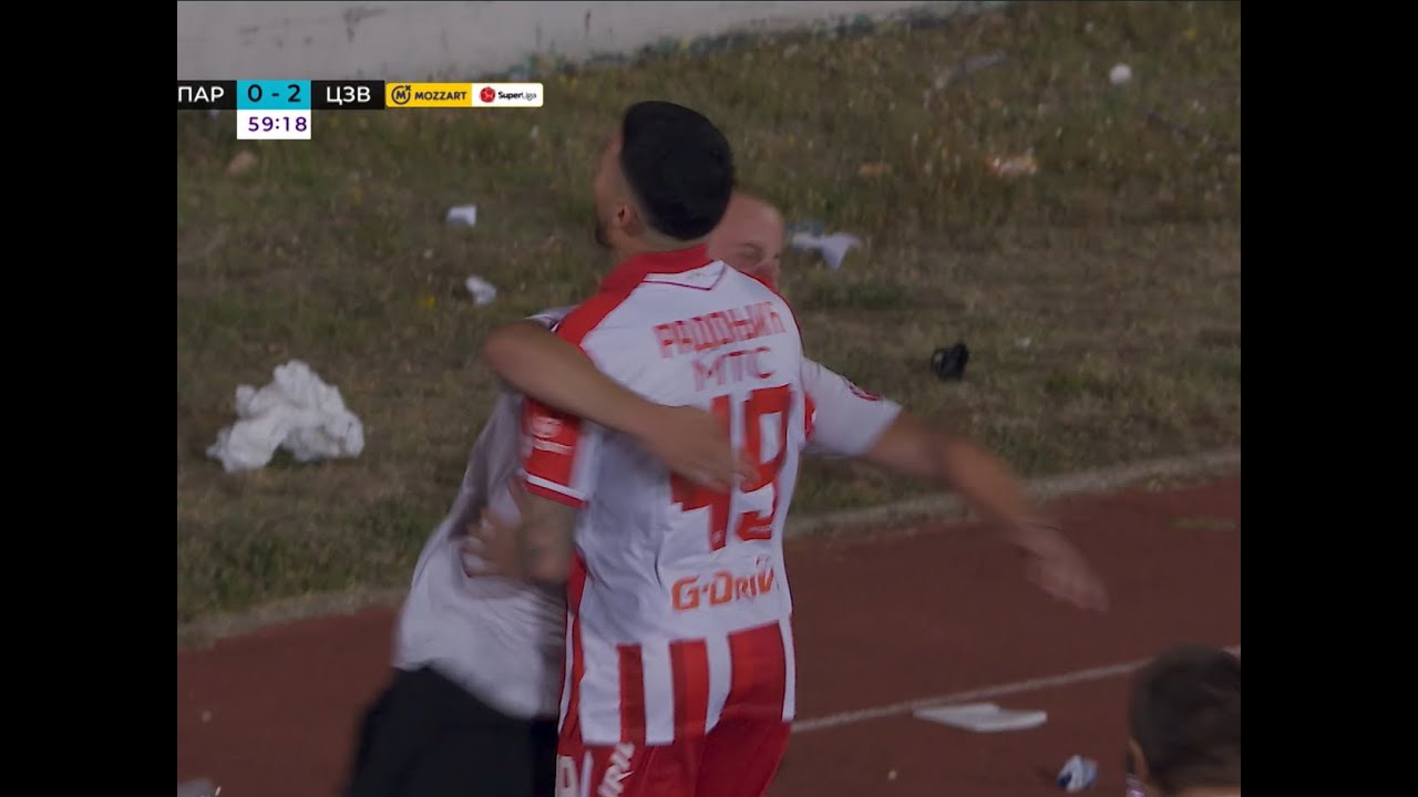 GOOOOL! RADONJIĆ ZA 38 SEKUNDI ZATRESAO MREŽU: Zvezda vodi 2:0 protiv Partizana / 20.09.2025.