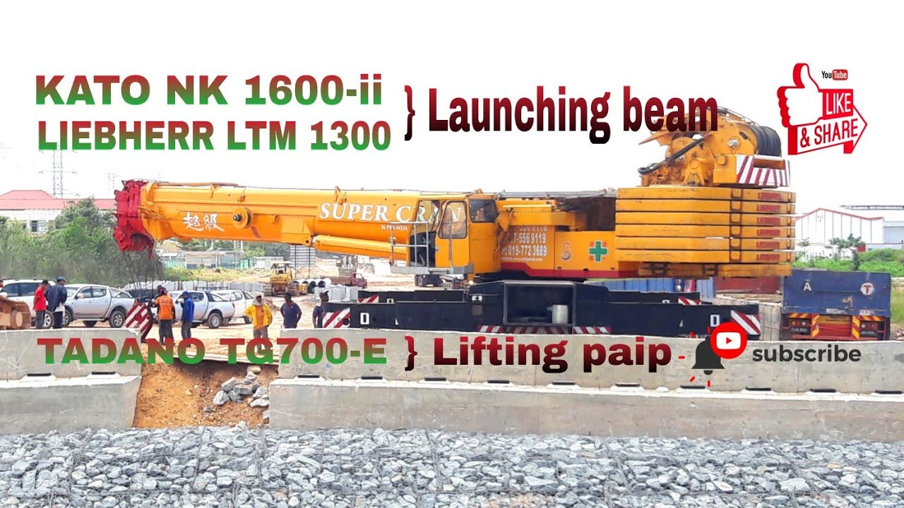 LIEBHERR LTM 1330, KATO NK 1600-ii, TADANO TG 700-E
