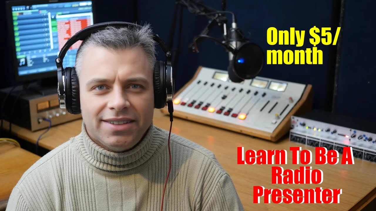 Radio Presenter Training Free First Lesson. An example of the radio presenter training.