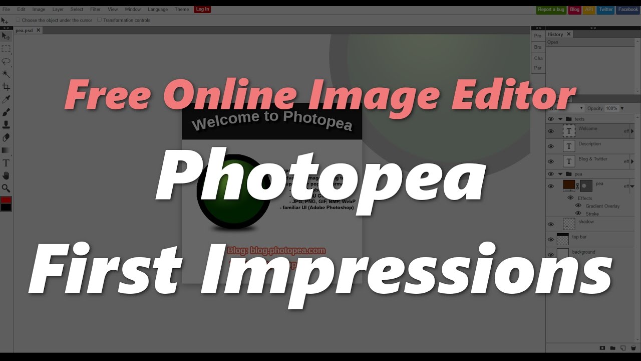 Free Online Image Editing Web App | First Look at Photopea