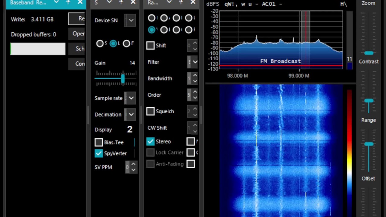 SW Quebec SDR FM radio DX -Distant radio signals, Airplane+Meteor scatter,  60 miles N of Ottawa
