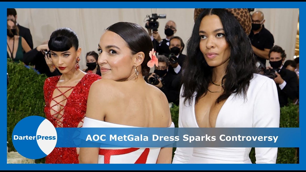 Alexandria Ocasio-Cortez's #MetGala dress causes controversy #AOC #DarterPress