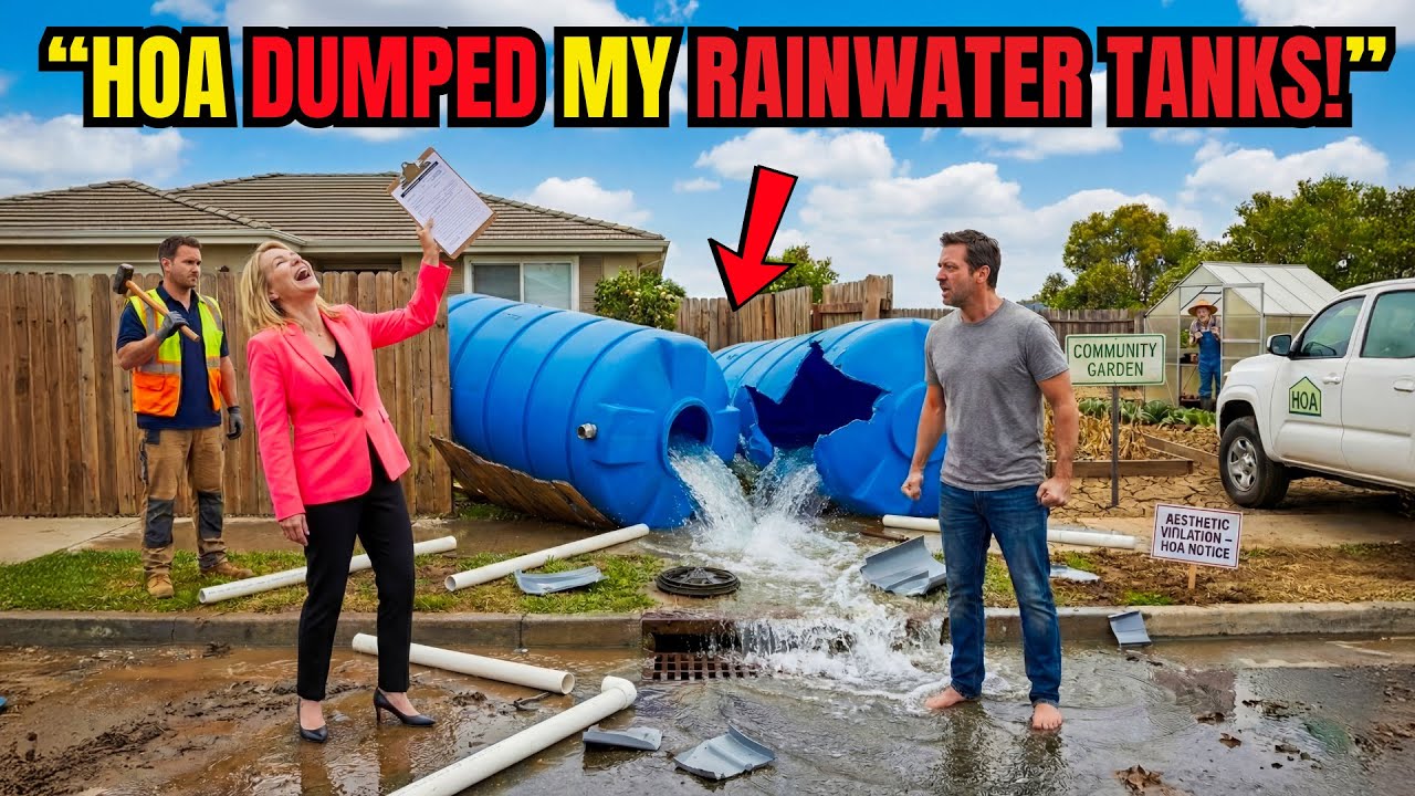 HOA Karen Dumped My Rainwater Tanks — Not Knowing the Community Garden Depended on Them