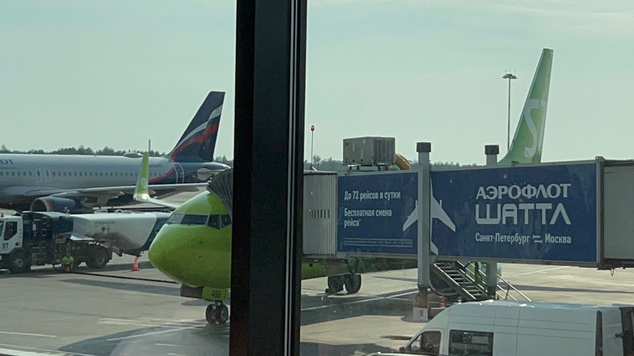 Перелет Санкт-Петербург - Новосибирск/ А/К S7 airlines/ Boeing 737-800