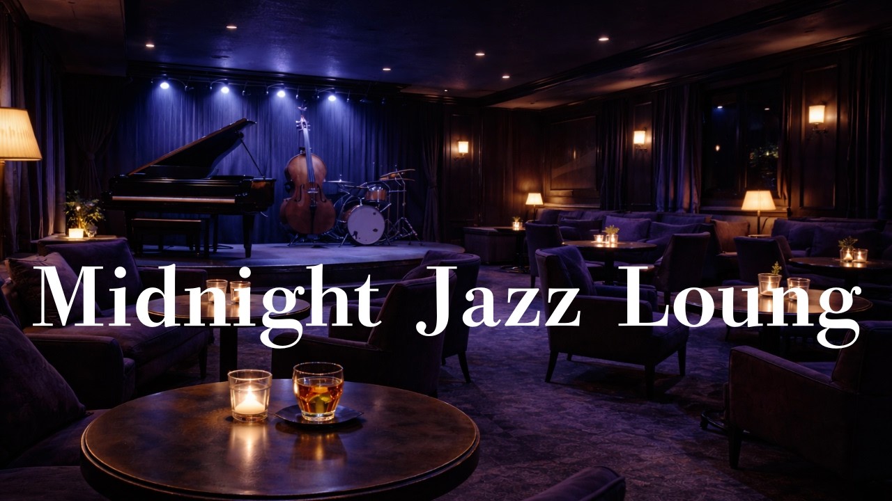 Midnight Jazz Lounge 🌙 Ultra Soft Sax for Deep Night Focus