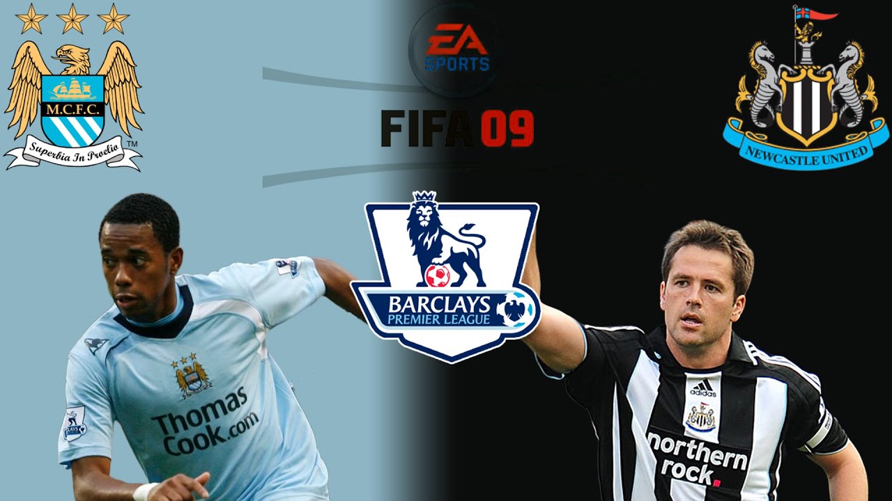 FIFA 09 Manchester City VS Newcastle United Highlight