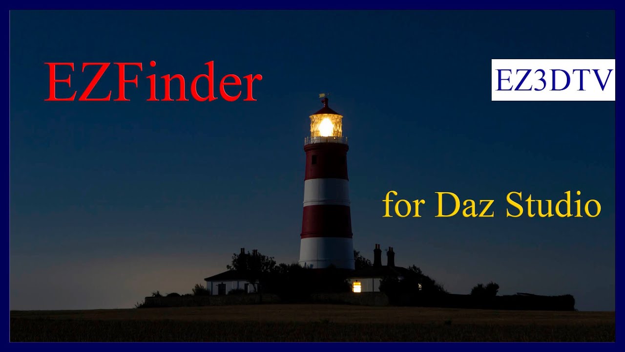 Blazing fast search!  ZFinder Suite For Daz Studio Part 10 | Ez3DTv