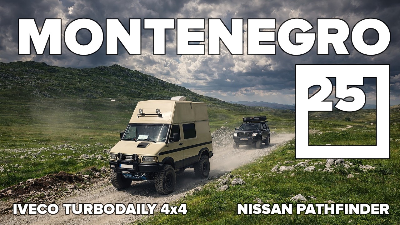Montenegro 2025, Iveco Daily 4x4 camper + Nissan Pathfinder