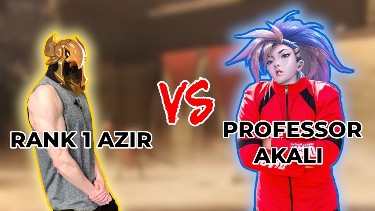 RANK 1 AZIR Meets PROFESSOR AKALI in Solo Queue... - Body Those Fools | League of Legends