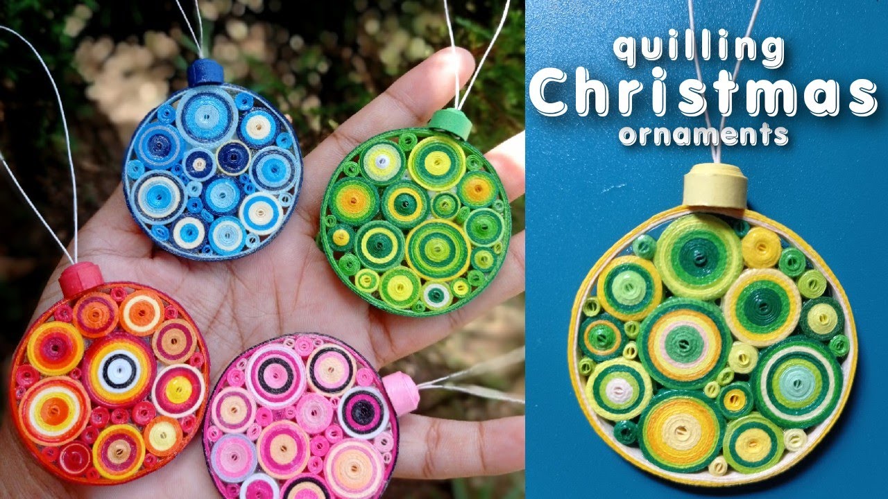 How to make Quilling Christmas ornaments |Christmas design | Christmas ornaments @GratuitFolding
