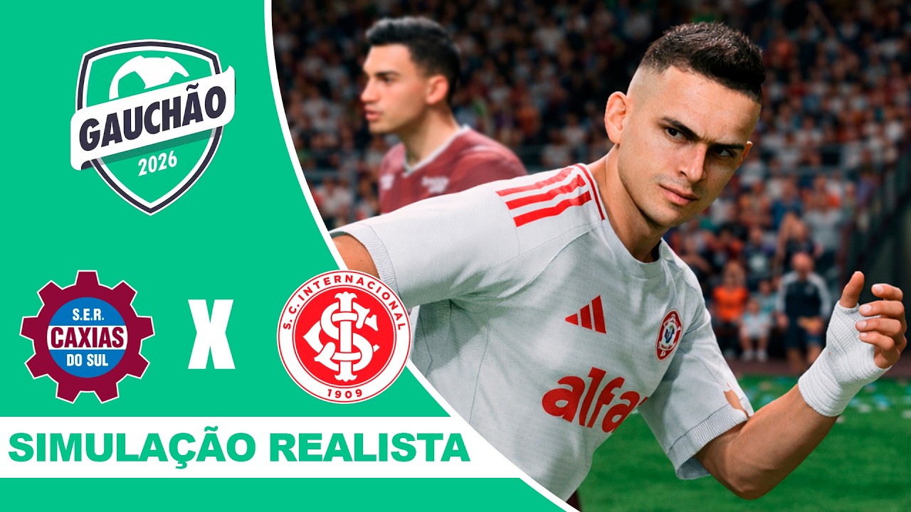 CAXIAS X INTERNACIONAL | Campeonato Gaúcho 2026 | Simulação Realista