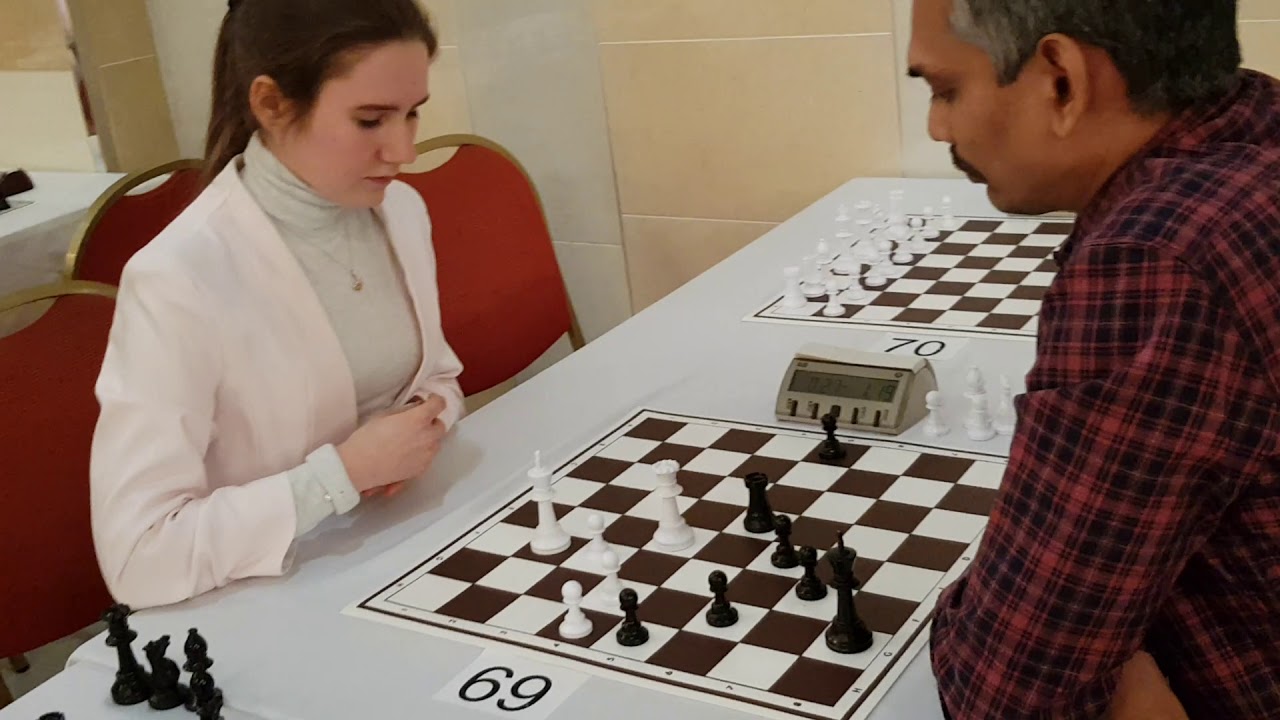 WIM Shuvalova (Russia) - GM Ramesh RB (India)