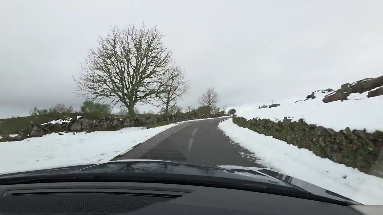 Snow drive 4k - Portugal - Serra de Montemuro 2