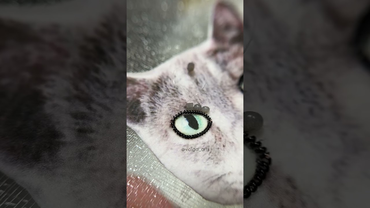 Cat Brooch Making Video| Beaded Cat Brooch Ideas 